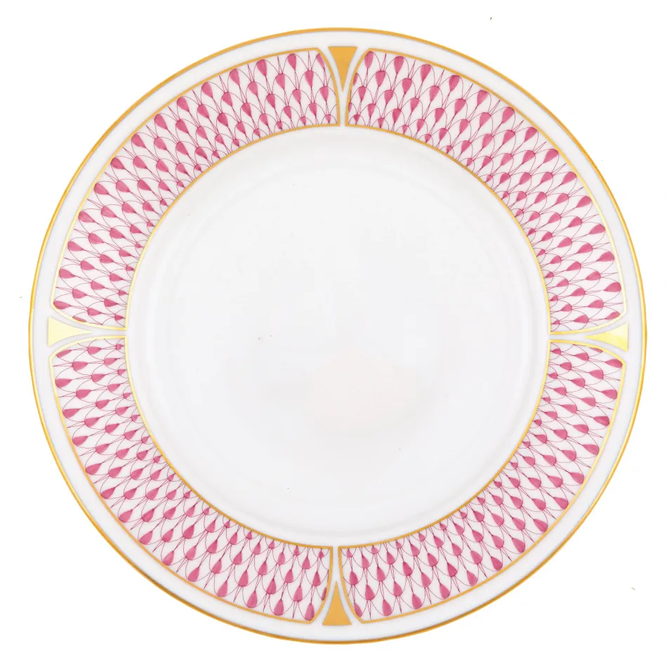 Art Deco Raspberry Salad Plate 7.25 in D