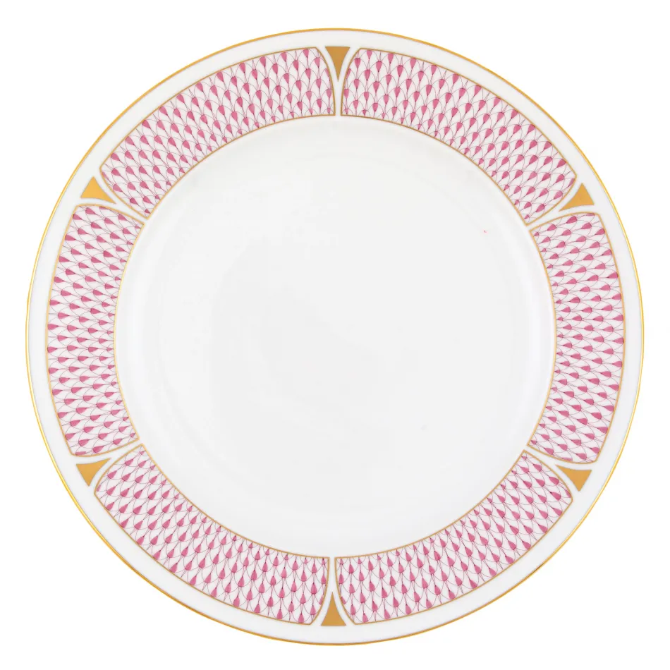 Art Deco Raspberry Service Plate 11 in D