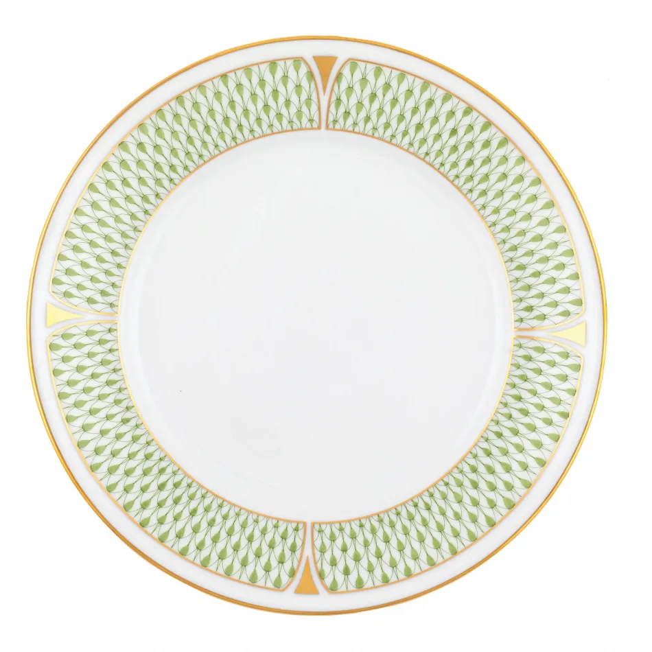 Art Deco Green Salad Plate 7.25 in D