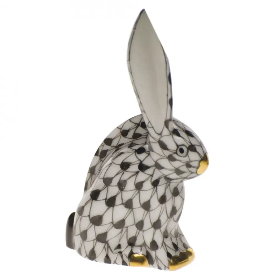 Rabbit Miniature Black 2.25 in H