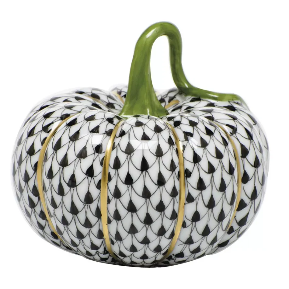 Cinderella Pumpkin Black 2.5 in L X 2.25 in H