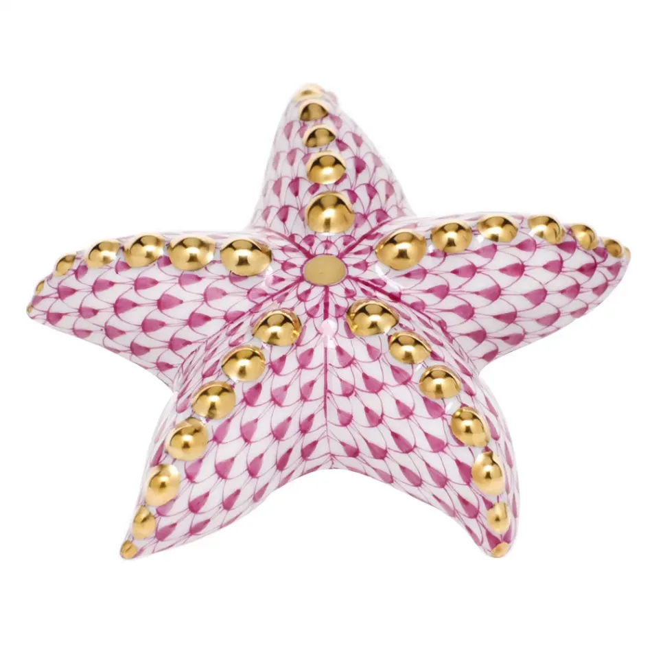 Puffy Starfish Raspberry 3.25 in W X 0.5 in H