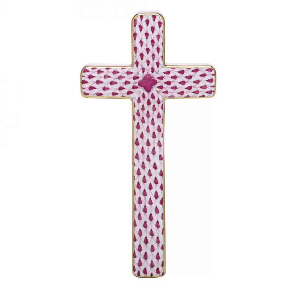 Cross Raspberry 4.75 in L X 2.25 in W