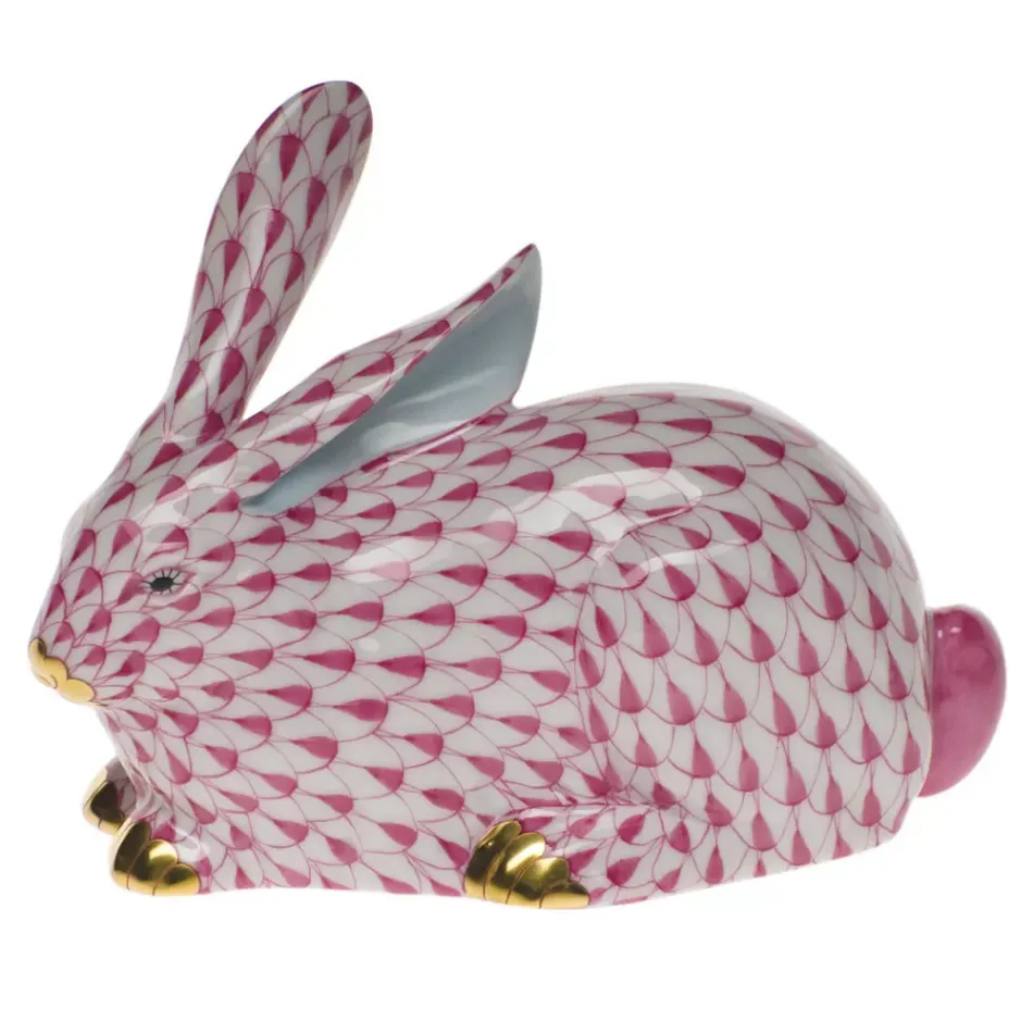 Lying Rabbit Raspberry 3.25 in H