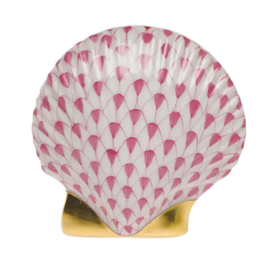 Miniature Scallop Raspberry 2.25 in L X 2.25 in W