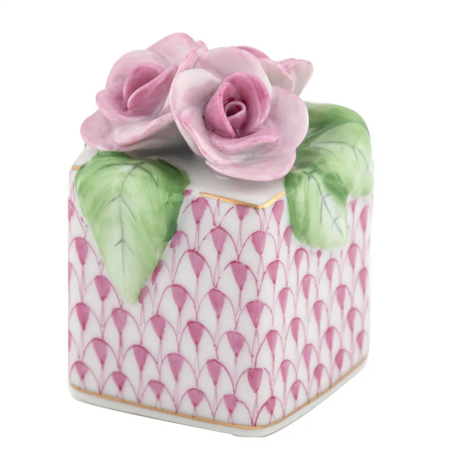 Roses In Vase Raspberry