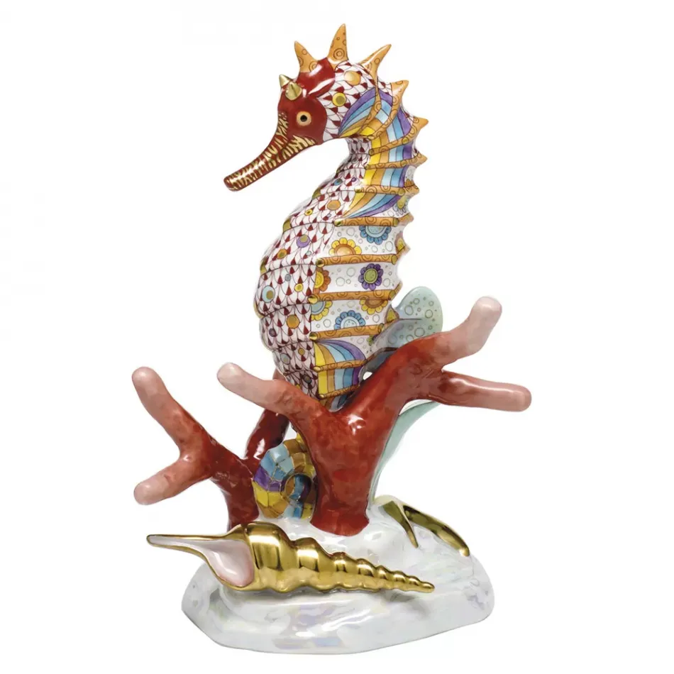 Seahorse Multicolor 5.75 in L X 8.75 in H