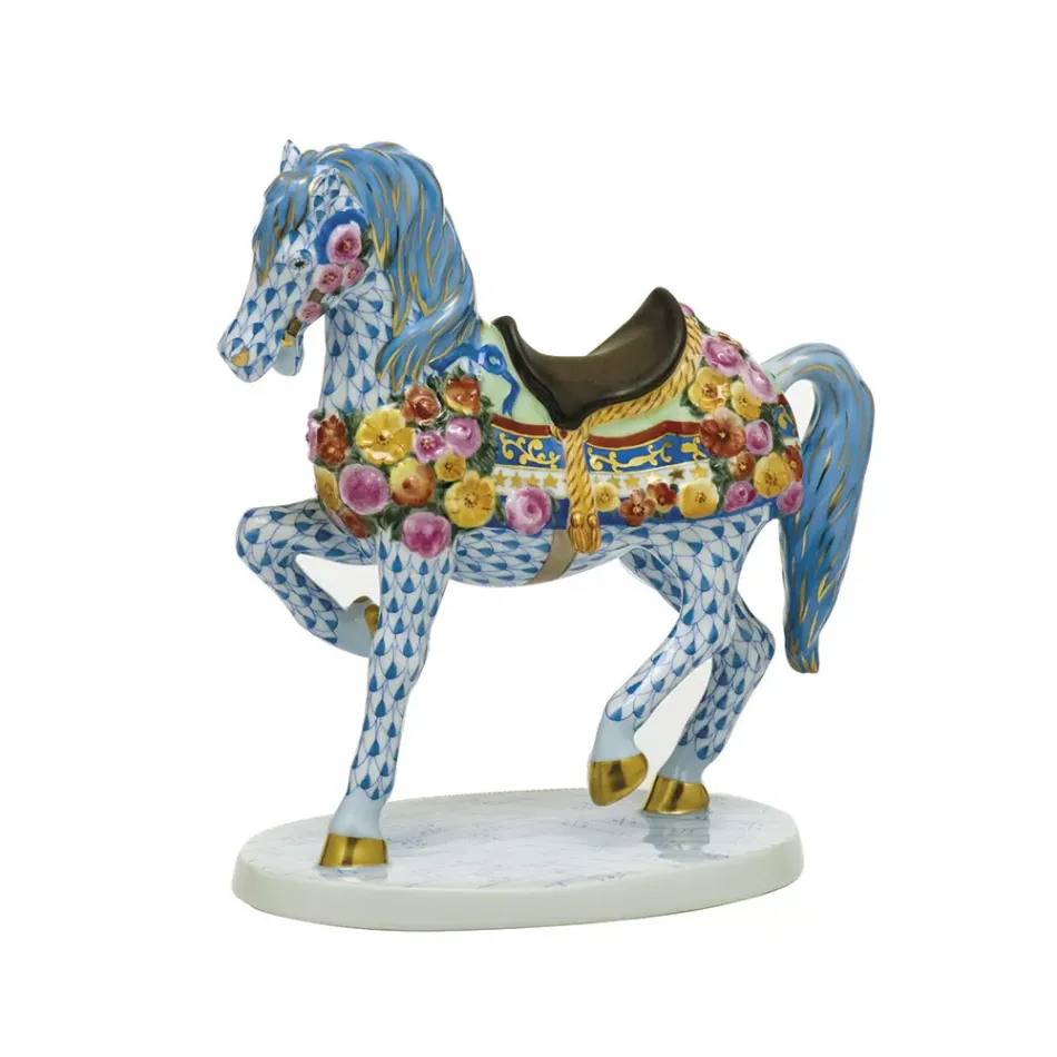 Carousel Horse Multicolor 3.5 in L X 6.75 in W X 6.75 in H