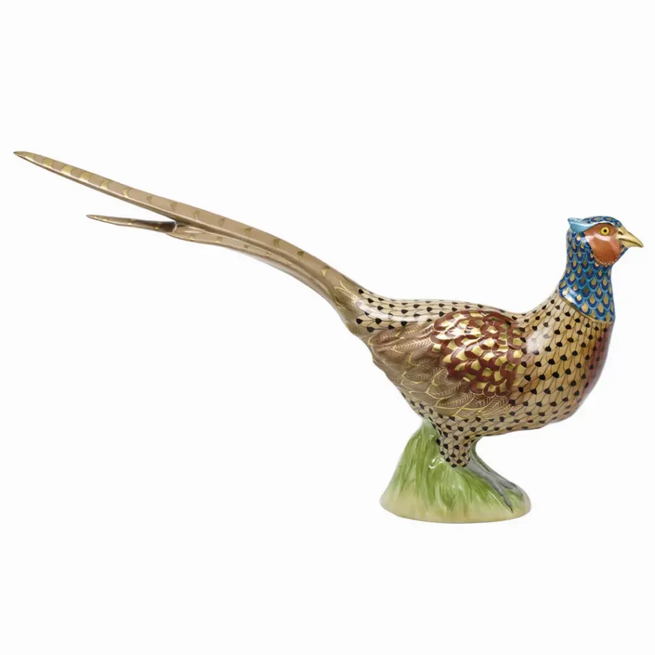 Flamboyant Pheasant Multicolor 14.25 in L X 8.5 in H