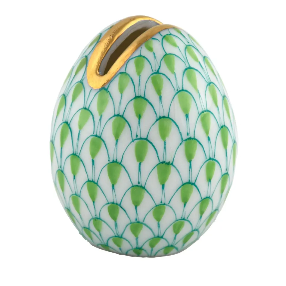 Egg Place Card Holder Key Lime 1.25 in H X 1 in D