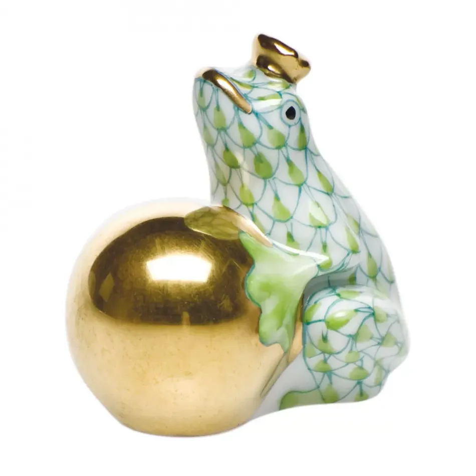 Frog With Crown Key Lime 1.5 in H