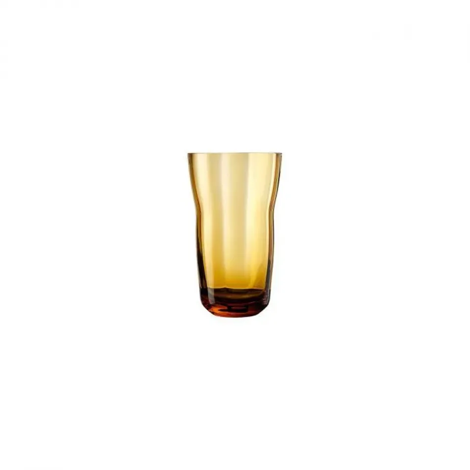 Domain Amber Flow Highball Glass Round 3.3" H 5.5" 14.3 oz (Special Order)