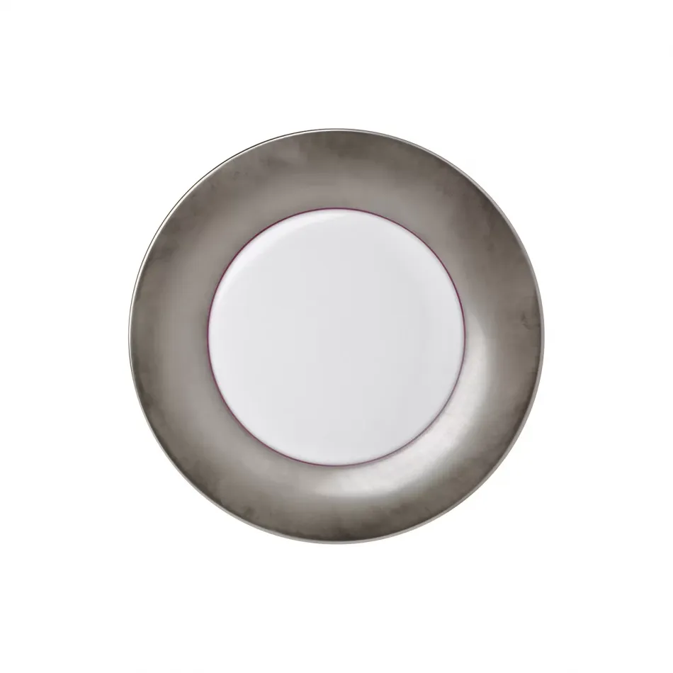 Polite Platinum Breakfast/Dessert Plate Round 9.1" H 0.8" (Special Order)