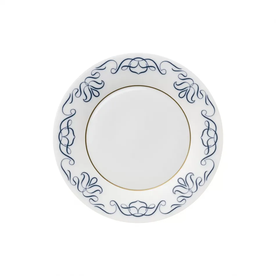 Alif Blue Breakfast/Dessert Plate Round 9.1" H 0.8" (Special Order)