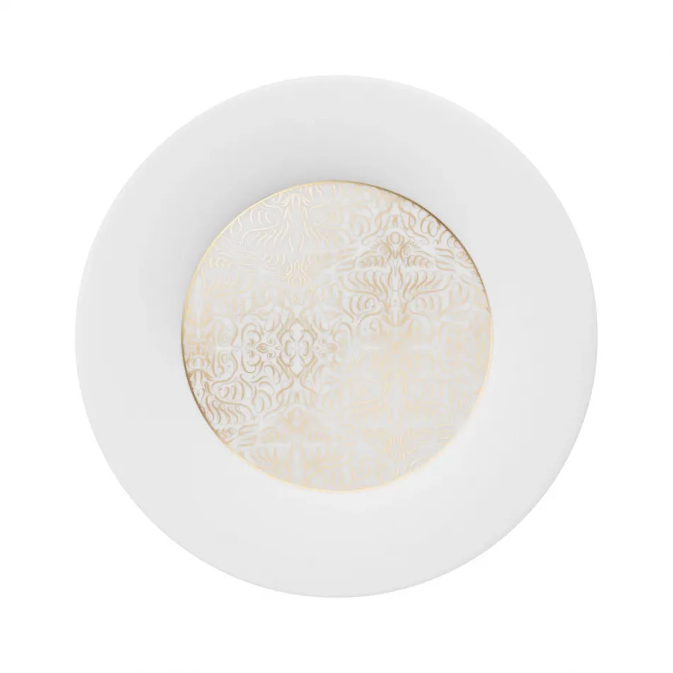 Alif Gold Dinner Plate Round 11.4" H 1.1" (Special Order)