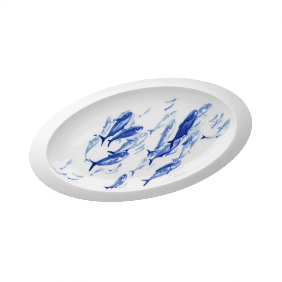 Ocean Oval Platter L13.2/W6.9" H 0.9" (Special Order)