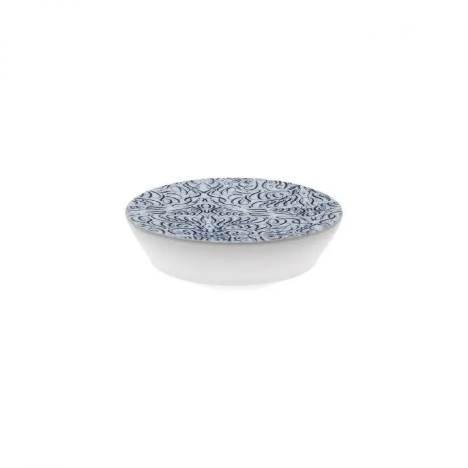 Alif Blue Amuse-Bouche Dish, Small Round 4.7" H 1.6" (Special Order)