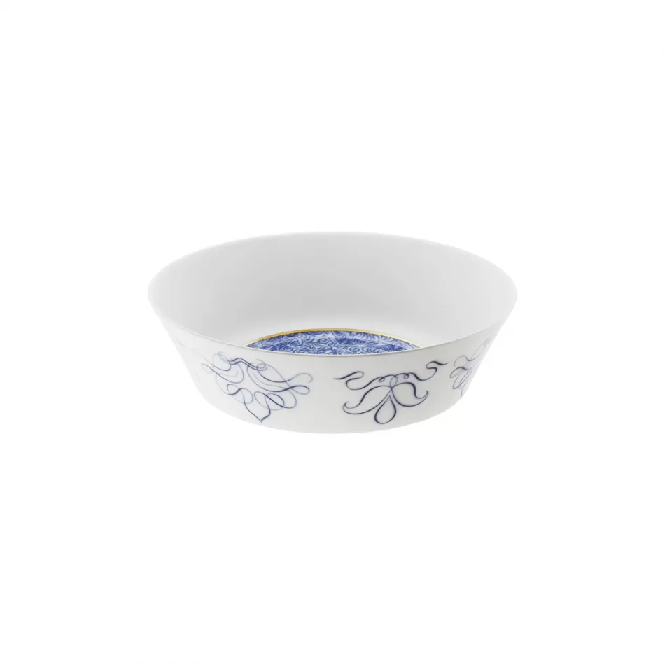 Alif Blue Salad/Serving Bowl, Small Round 8.3" H 2.8" 45.6 oz (Special Order)