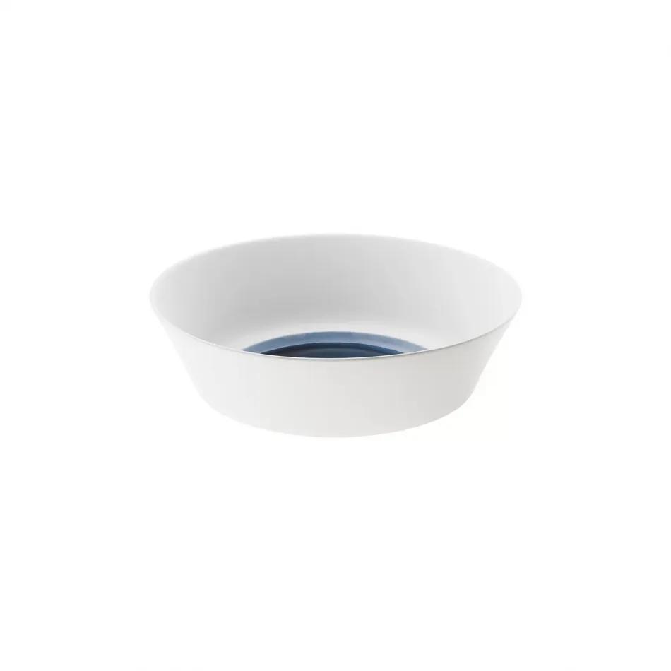 Blue Silent Salad/Serving Bowl, Small Round 8.3" H 2.8" 45.6 oz (Special Order)