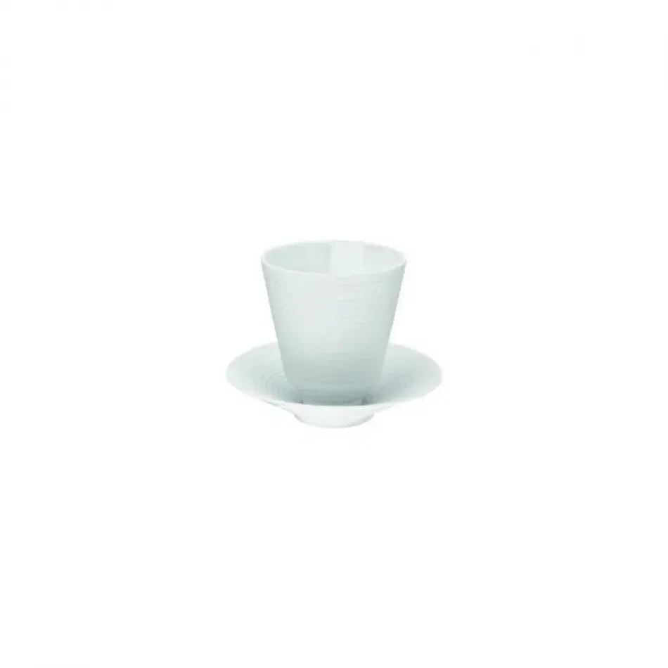 Pulse Dinneware Beaker With Saucer Diam 3.3" High 3.7" 6.1Oz Diam 5.1" High 1.2"