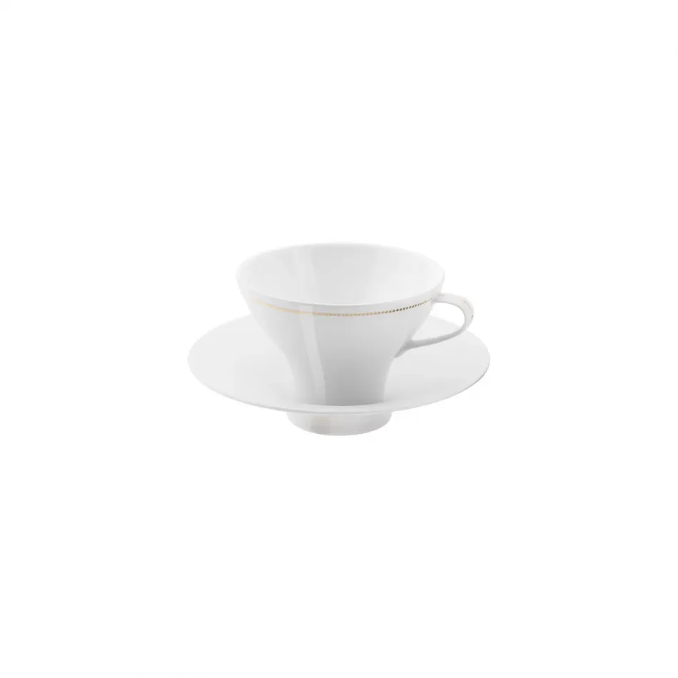 Alif Gold Coffee/Tea Cup & Tall Saucer Round 165 Round 4.3" H 3.1" 5.7 oz Round 6.5" H 1.6" (Special Order)