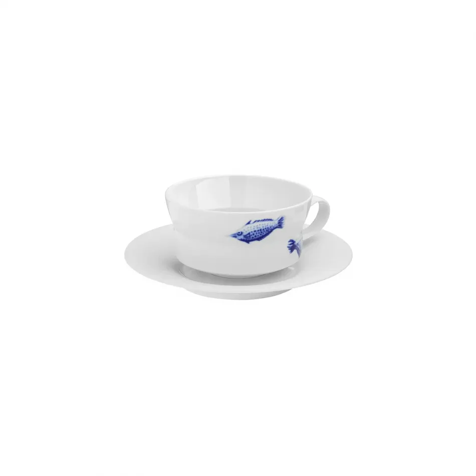 Ocean Teacup & Saucer Round 165 Round 4.1" H 2.2" 8.5 oz Round 7.1" H 0.9" (Special Order)