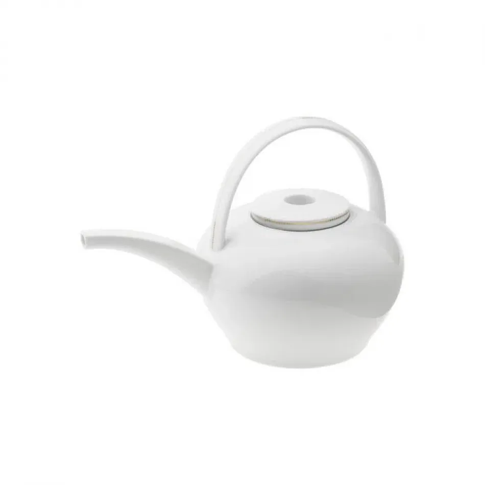 Alif Gold Teapot With High Handle Diam 6.7" High 7.6" 54.1Oz