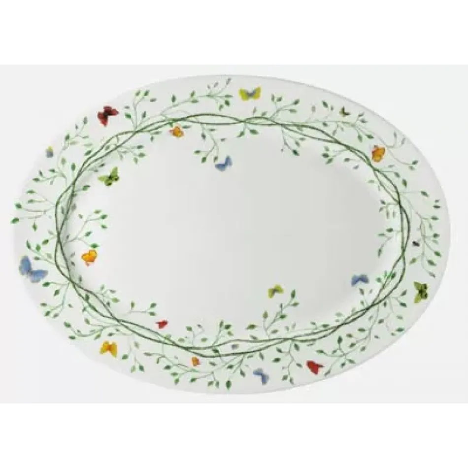 Wing Song/Histoire Naturelle Oval Dish/Platter 16.1 x 11.811 in.