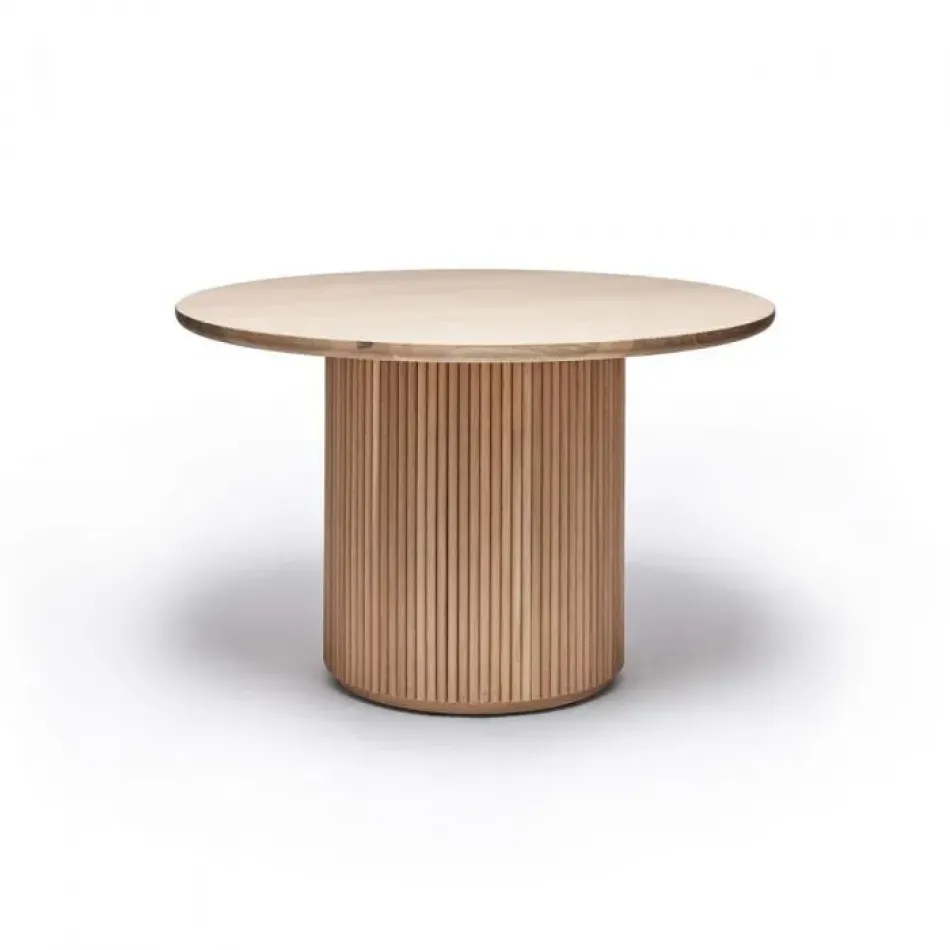 Laurel Round Dining Table - Saddle