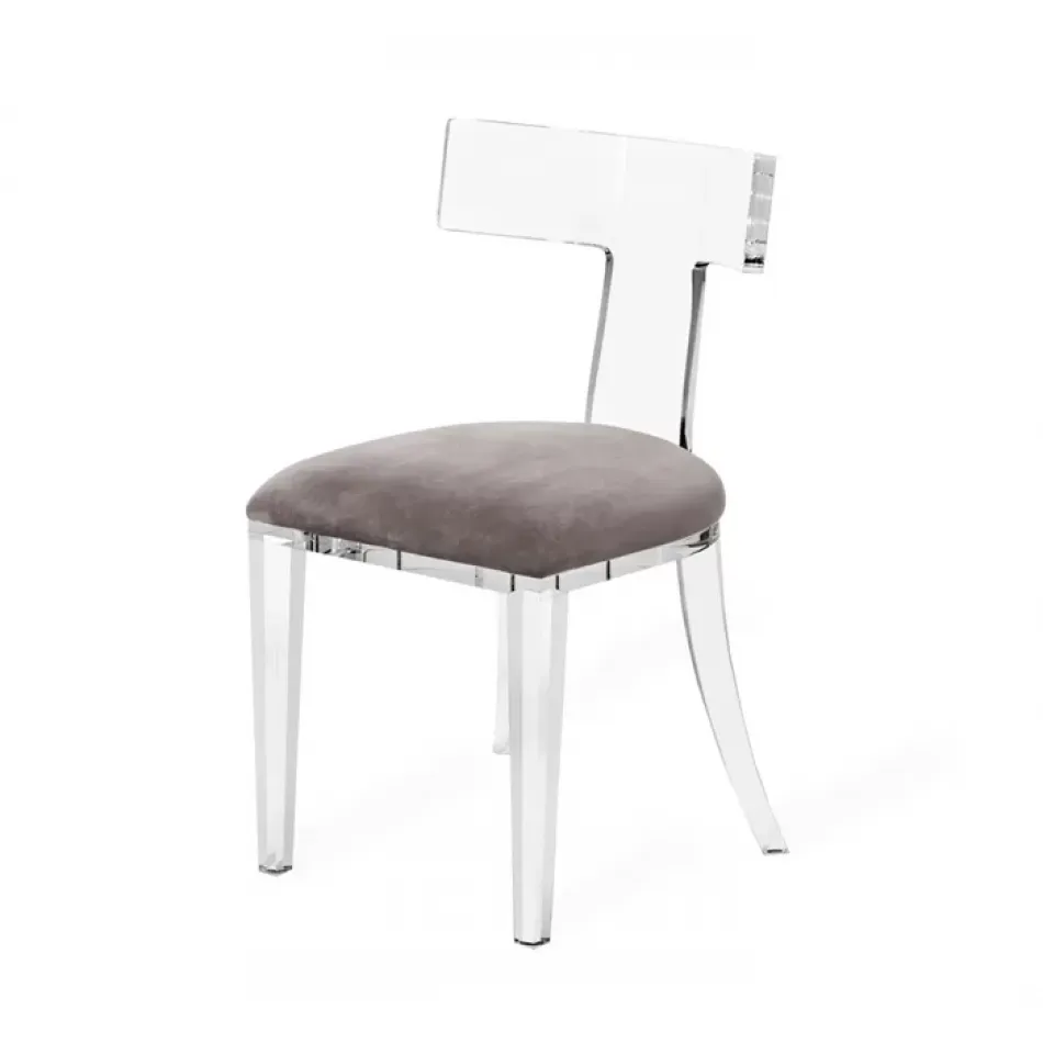 Tristan Acrylic Klismos Chair