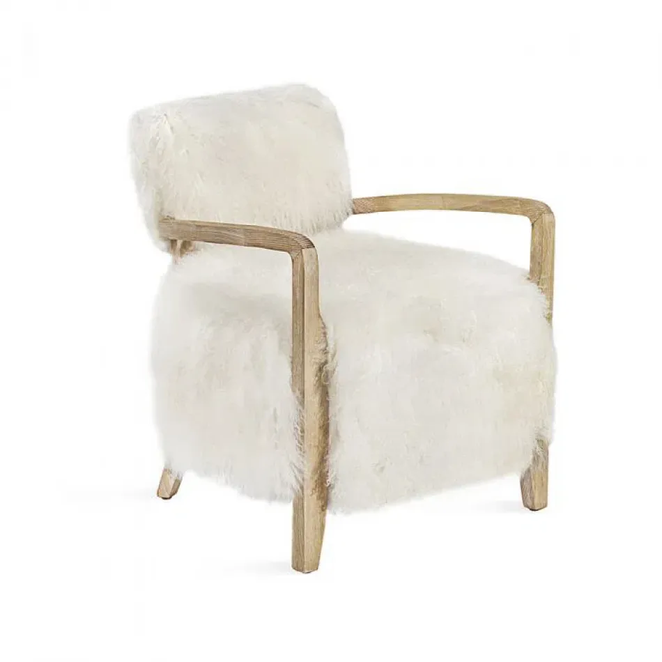 Royce Lounge Chair, Ivory