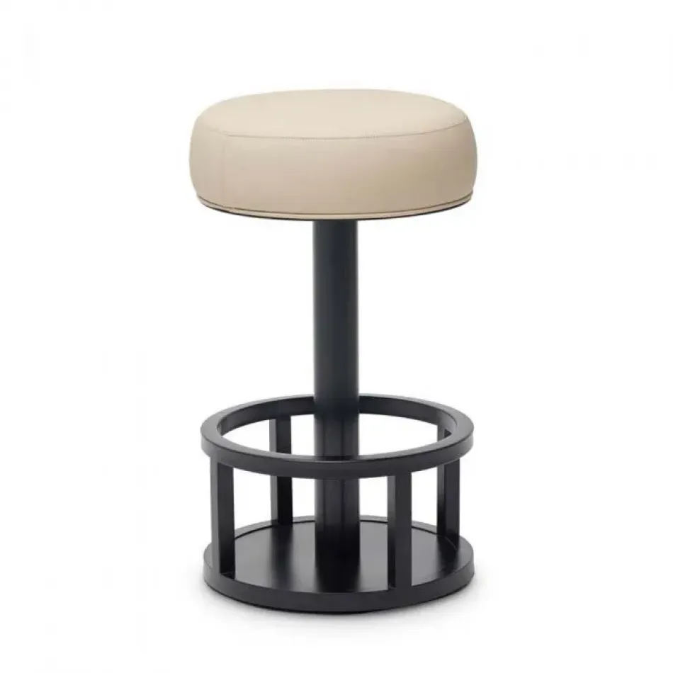 Drake Counter Stool - Black/ Cream Latte