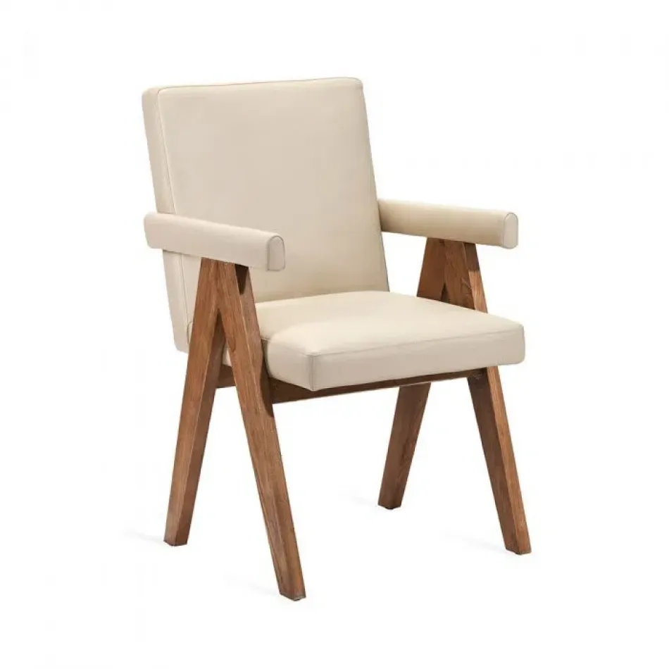 Julian Arm Chair, Cream Latte