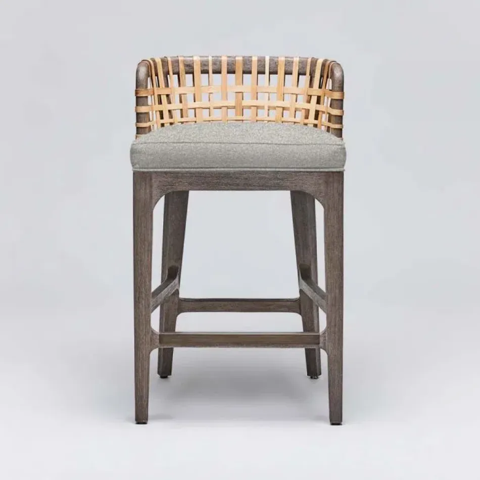 Palms Counter Stool Grey Ceruse/Hemp