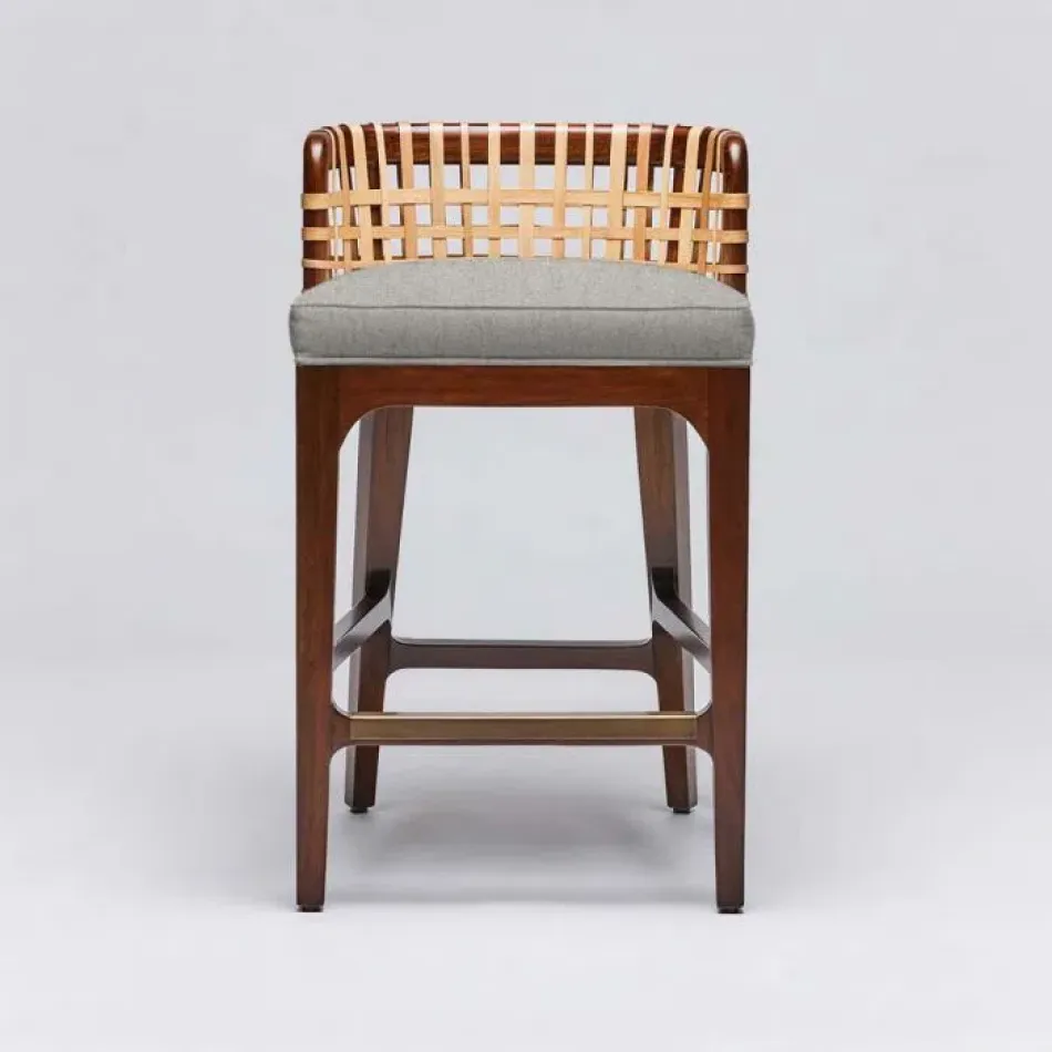 Palms Counter Stool Chestnut/Fog