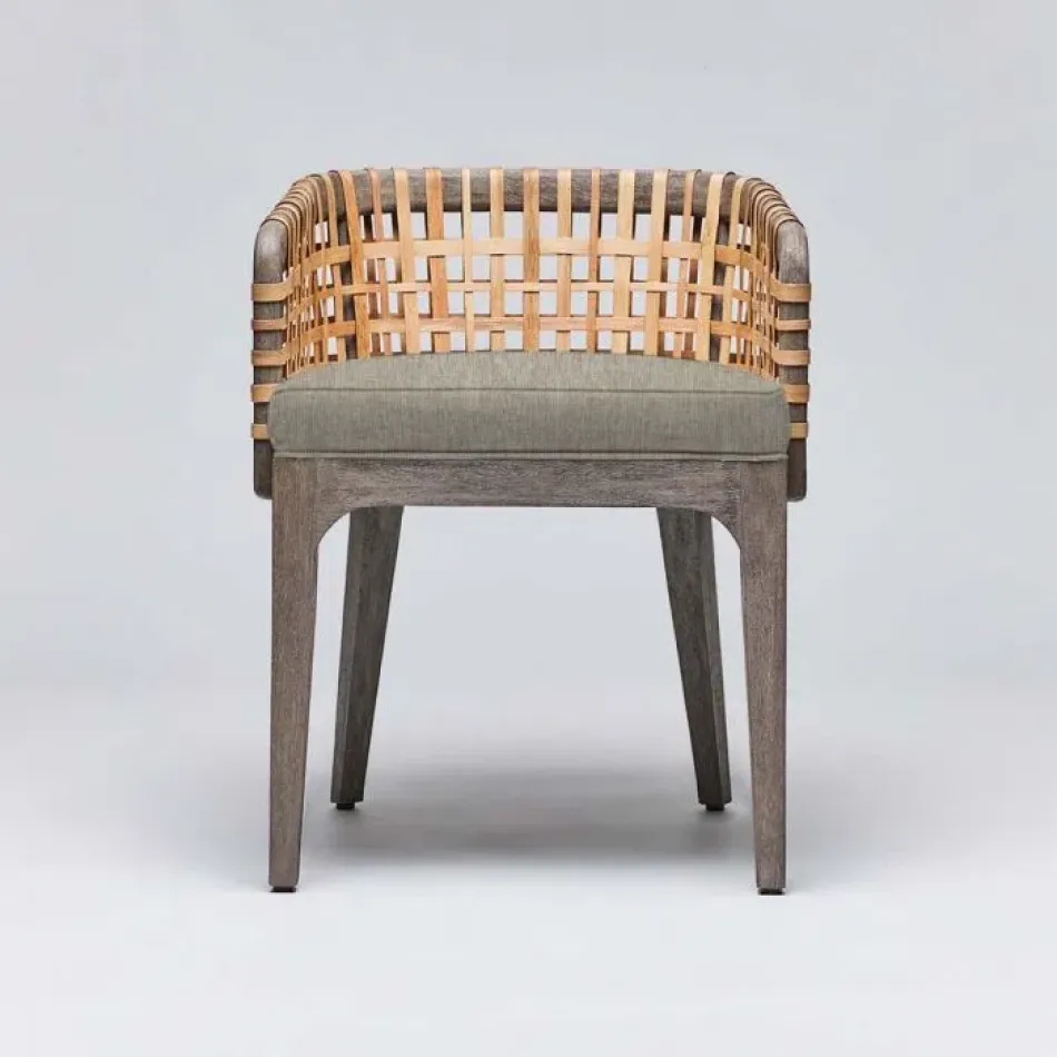 Palms Arm Chair Grey Ceruse/Fawn