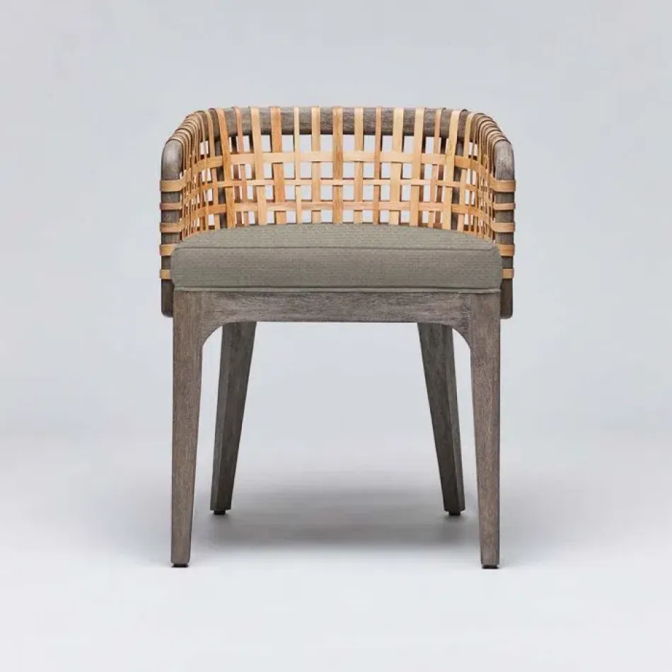 Palms Arm Chair Grey Ceruse/Sisal