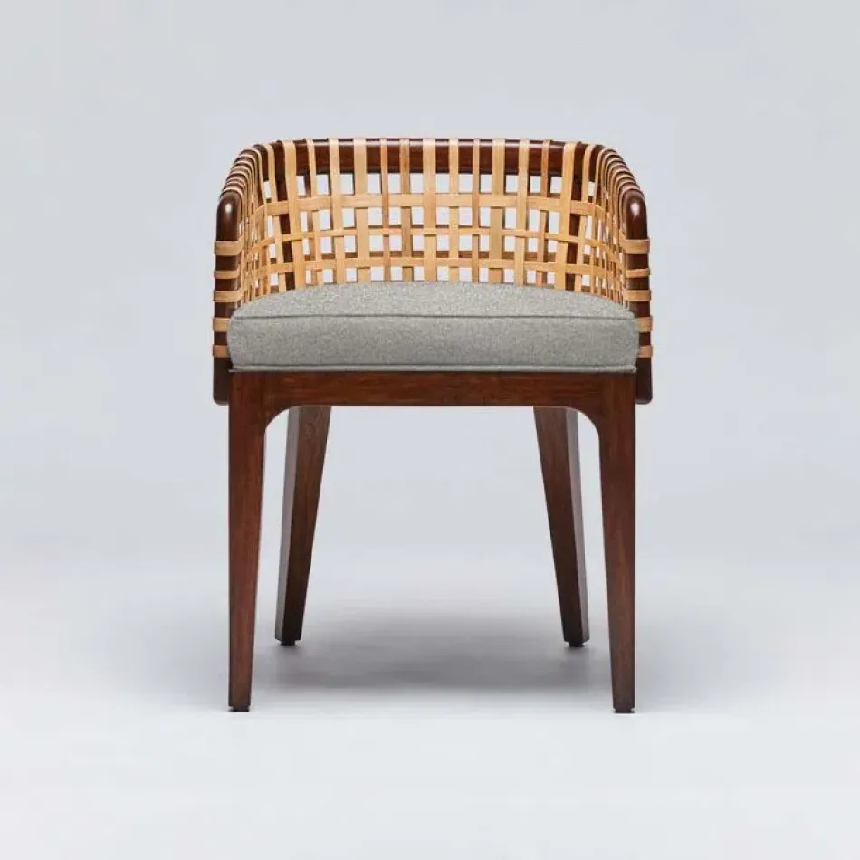 Palms Arm Chair Chestnut/Hemp