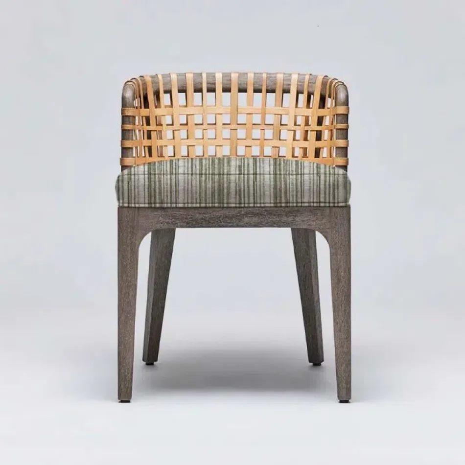 Palms Side Chair Grey Ceruse/Sage