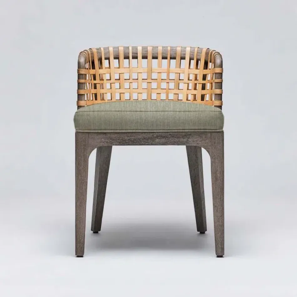 Palms Side Chair Grey Ceruse/Fern