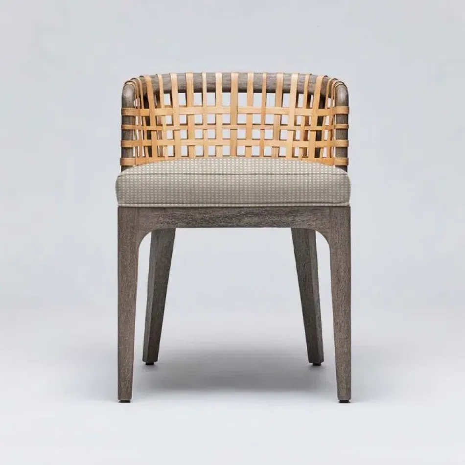 Palms Side Chair Grey Ceruse/Natural Cream