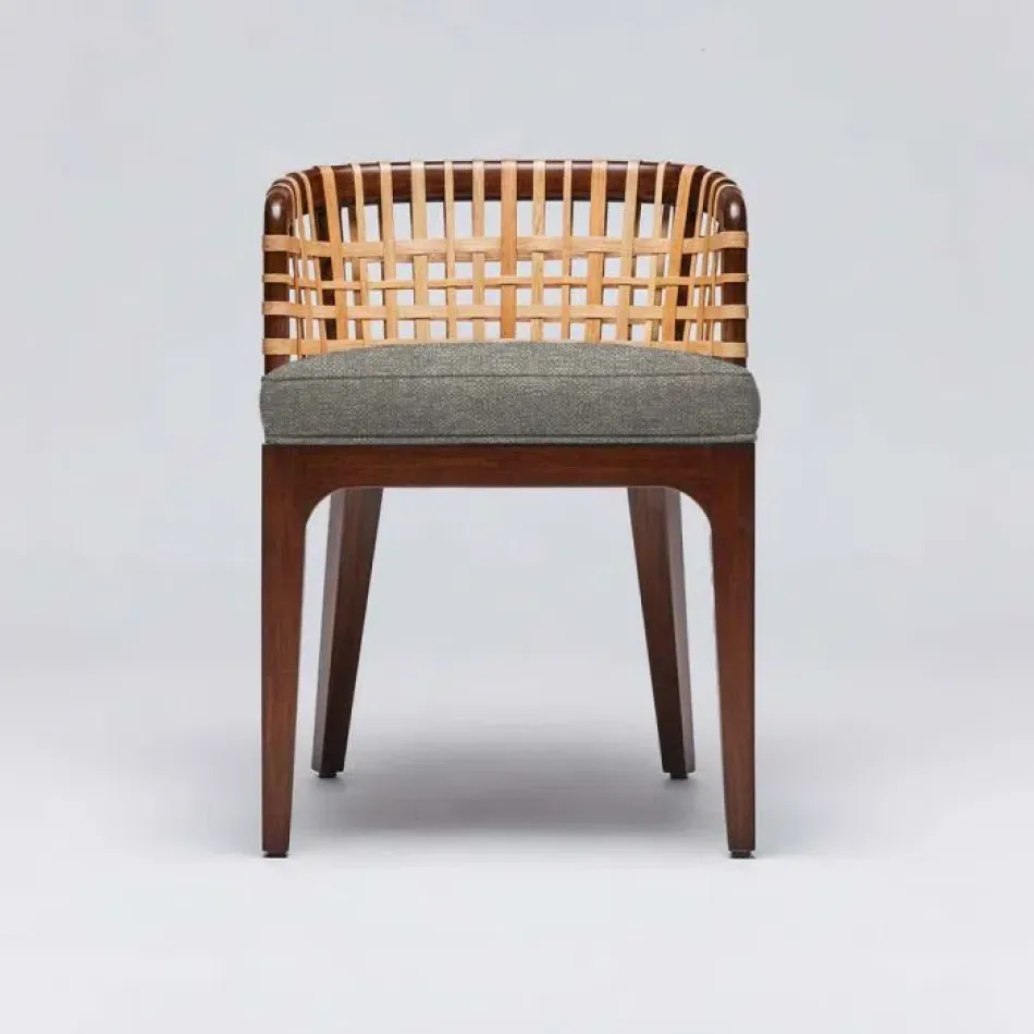 Palms Side Chair Chestnut/Moss