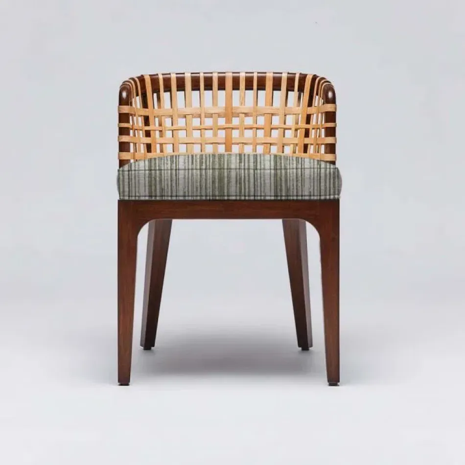Palms Side Chair Chestnut/Sage