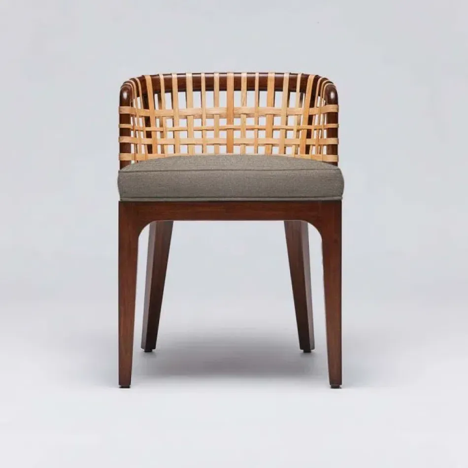 Palms Side Chair Chestnut/Pebble