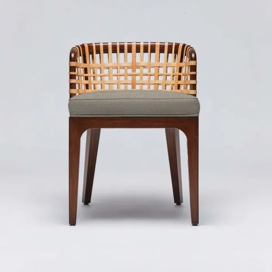 Palms Side Chair Chestnut/Sisal