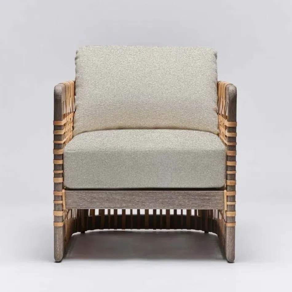 Palms Lounge Chair Grey Ceruse/Hemp