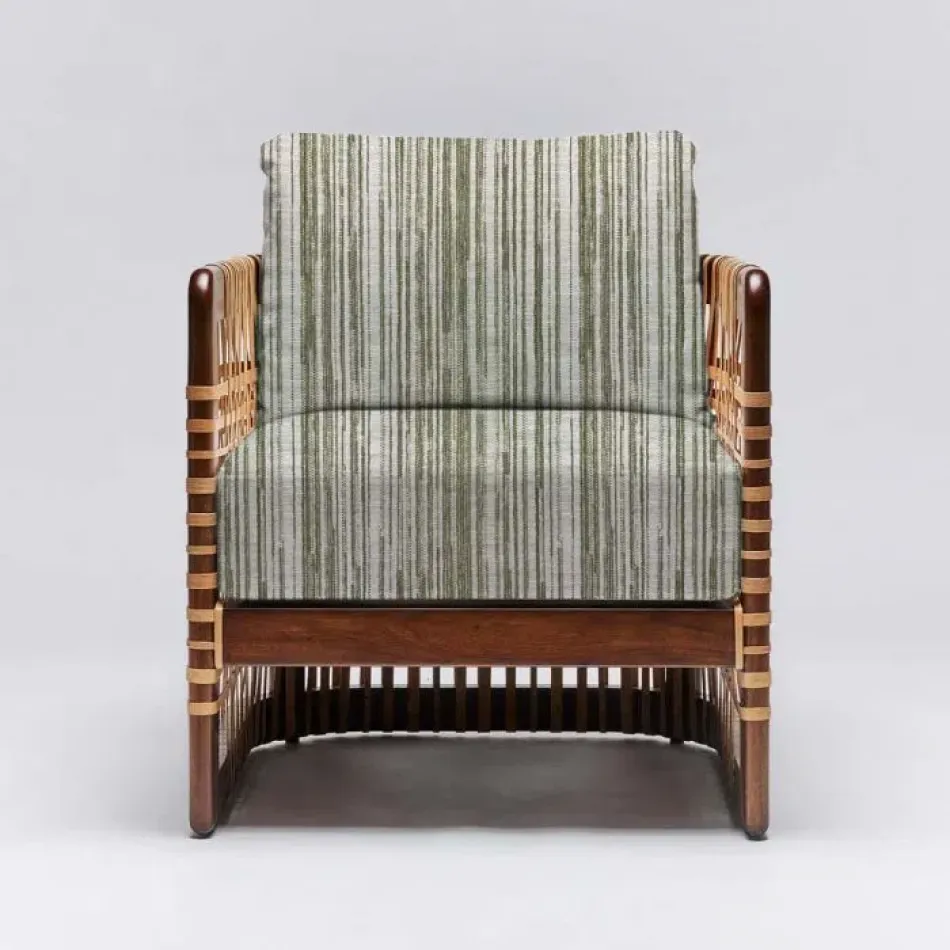 Palms Lounge Chair Chestnut/Sage