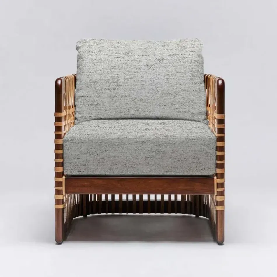 Palms Lounge Chair Chestnut/Jade