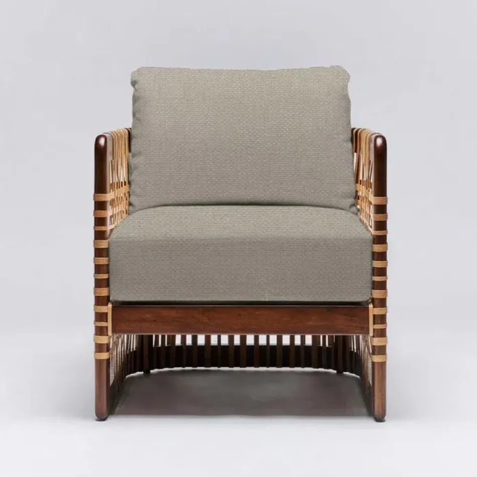 Palms Lounge Chair Chestnut/Sisal