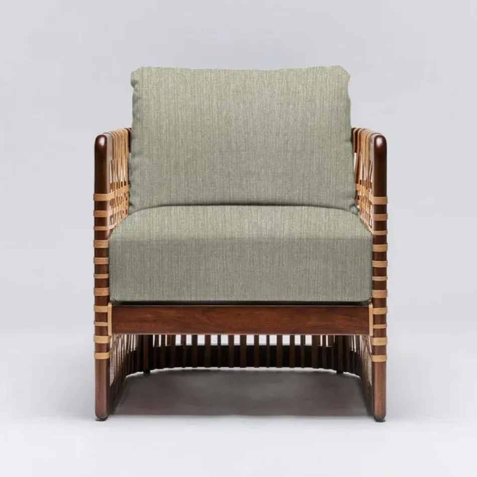 Palms Lounge Chair Chestnut/Fern